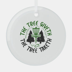 Disk Golf Ornament Aus Glas