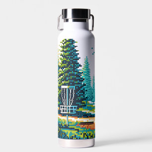 Disk Golf Pixel Art Trinkflasche