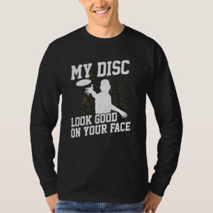 Disk Golf Player Aussehen Guter Golfer Funny Golfi T-Shirt