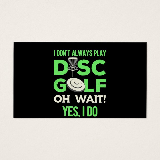Disk Golf Player | Ich spiele nicht immer Golf spi (Vorderseite)