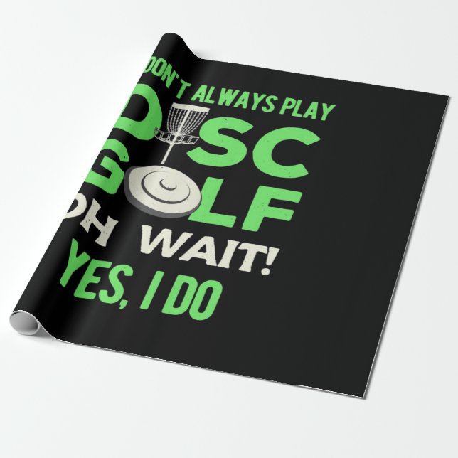 Disk Golf Player | Ich spiele nicht immer Golf spi Geschenkpapier (Ungerollt)