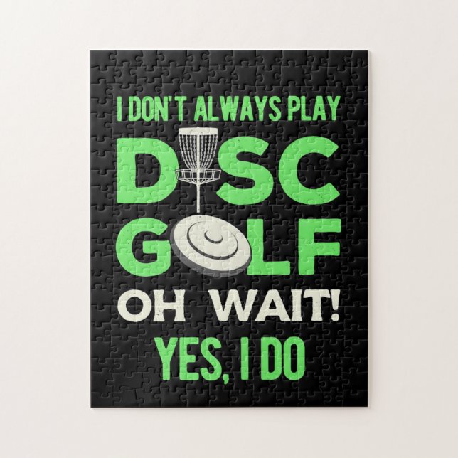 Disk Golf Player | Ich spiele nicht immer Golf spi Puzzle (Vertikal)