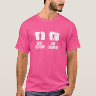 Disk Golf Player Ihr Husband Meine Husband Fun Ehe T-Shirt