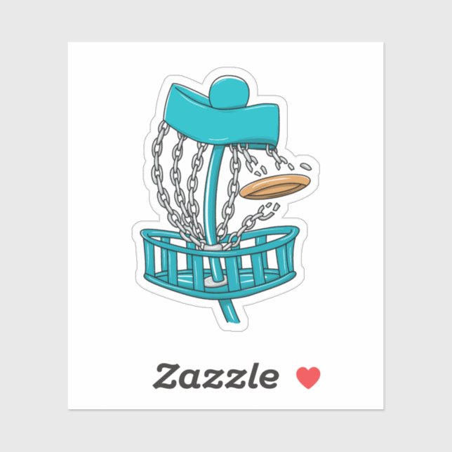 Disk Golf Rattling Chains Aufkleber (Blatt)