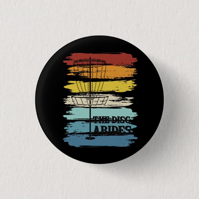 Disk Golf Retro Button (Vorderseite)
