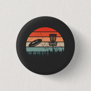 Disk Golf Retro Button