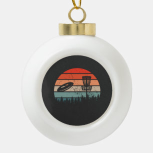 Disk Golf Retro Keramik Kugel-Ornament