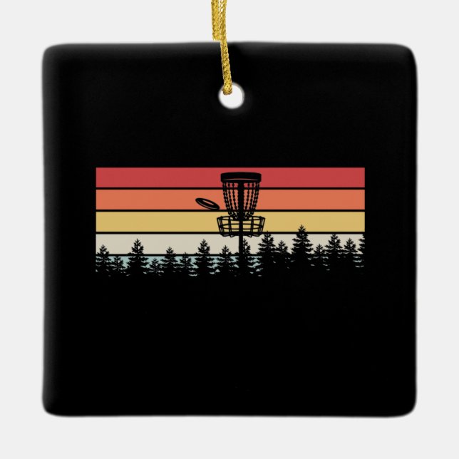 Disk Golf Retro Keramikornament (Vorderseite)