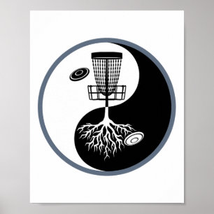 Disk Golf S für Männer Frauen - Yin Yang Poster
