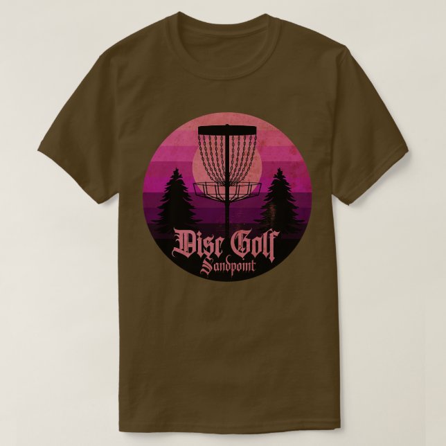 Disk Golf Sandpoint Sonntag T-Shirt (Design vorne)