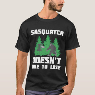 Disk Golf Sasquatch Funny Bigfoot T - Shirt