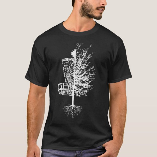 Disk Golf Shirt Basket Tree Frisbee Gol (Vorderseite)