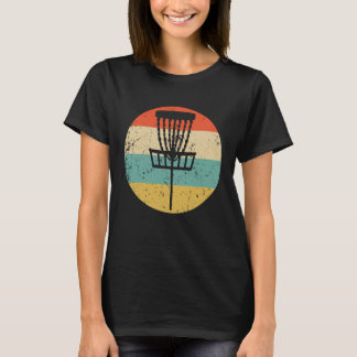 Disk Golf Shirt - Retro Disk Golf Basket T - Shirt