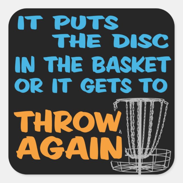 Disk Golf Sticker (Vorderseite)