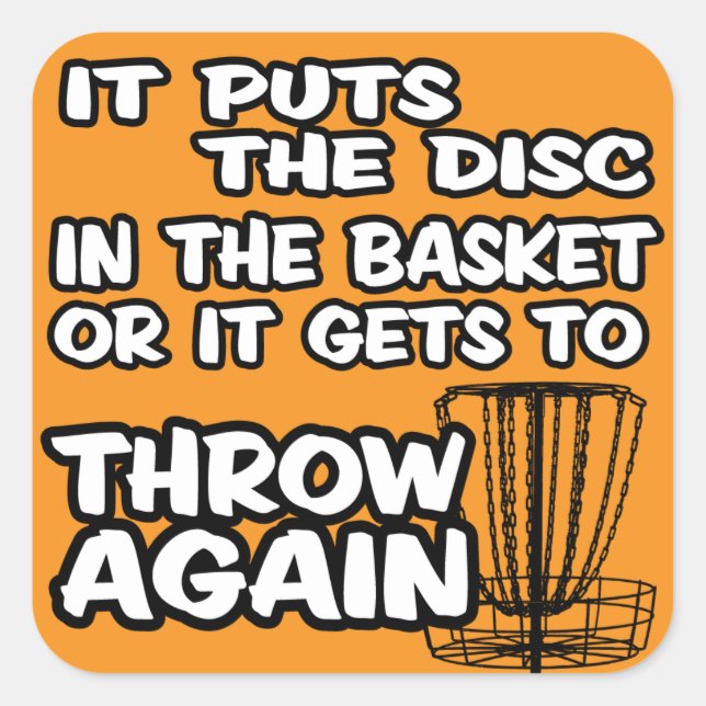 Disk Golf Sticker (Vorderseite)
