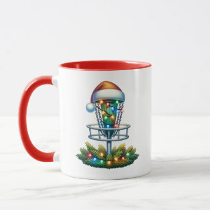 Disk Golf Themed Weihnachten Tasse