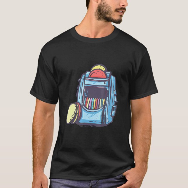 Disk Golf Tour Bag mit Festplatten T-Shirt (Vorderseite)