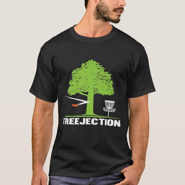 Disk Golf Treejection Frisbee Golf Gif T-Shirt (Vorderseite)