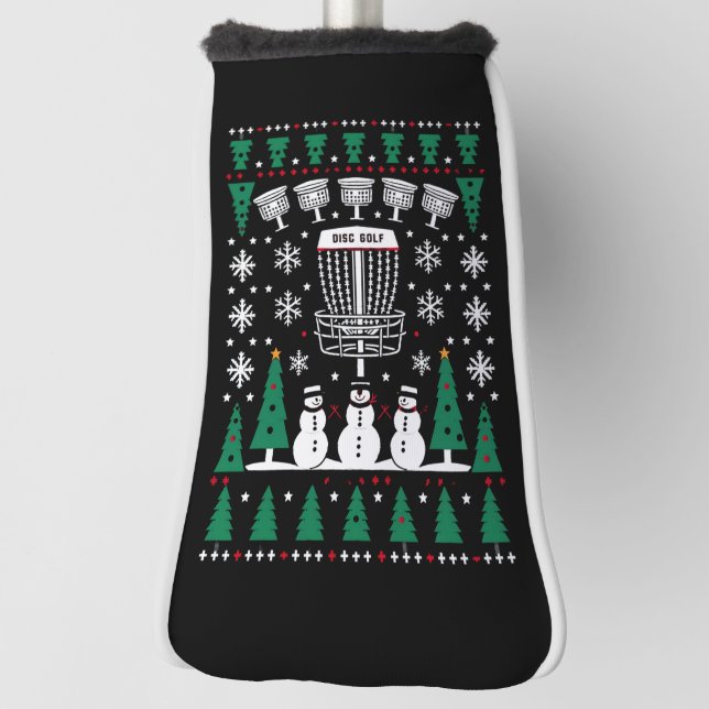 Disk Golf Ugly Christmas Sweater Pajama Geschenke Golf Headcover (Rotieren 90)
