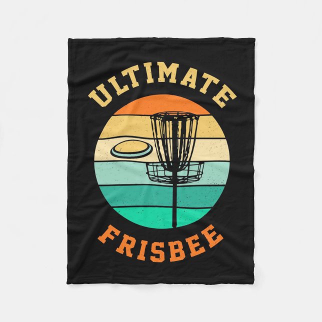 Disk Golf Ultimate Frisbee Fleecedecke (Vorderseite)