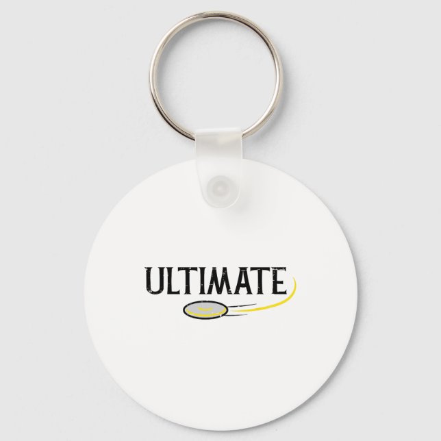 Disk Golf Ultimate Frisbee Frolf Sport Player Männ Schlüsselanhänger (Vorderseite)