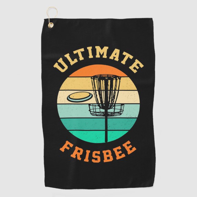 Disk Golf Ultimate Frisbee Golfhandtuch (Vorderseite)