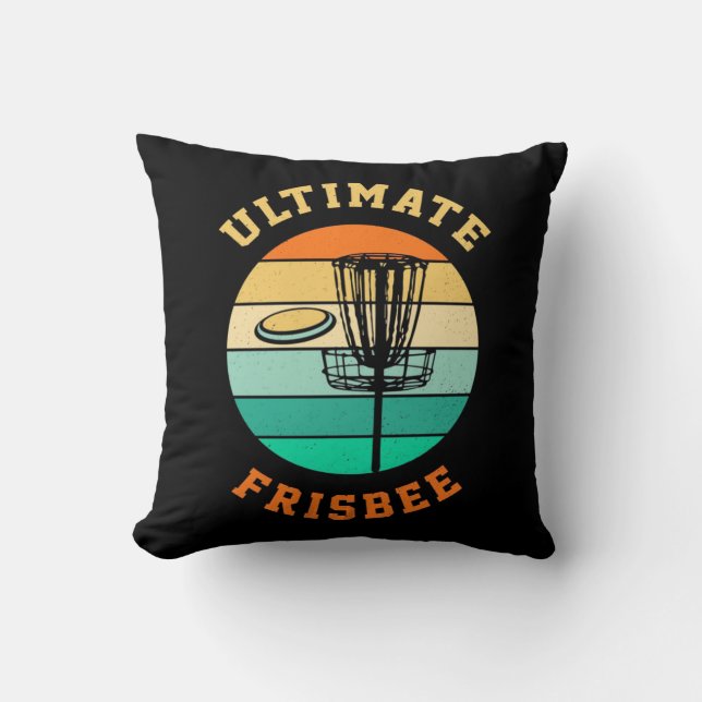 Disk Golf Ultimate Frisbee Kissen (Vorderseite)