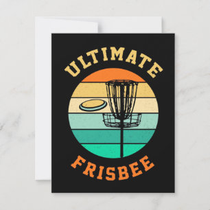 Disk Golf Ultimate Frisbee Mitteilungskarte