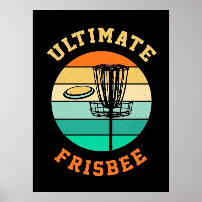 Disk Golf Ultimate Frisbee Poster (Vorne)