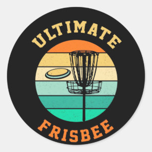 Disk Golf Ultimate Frisbee Runder Aufkleber