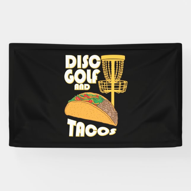 Disk Golf und Tacos Banner (Horizontal)