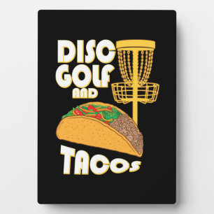 Disk Golf und Tacos Fotoplatte