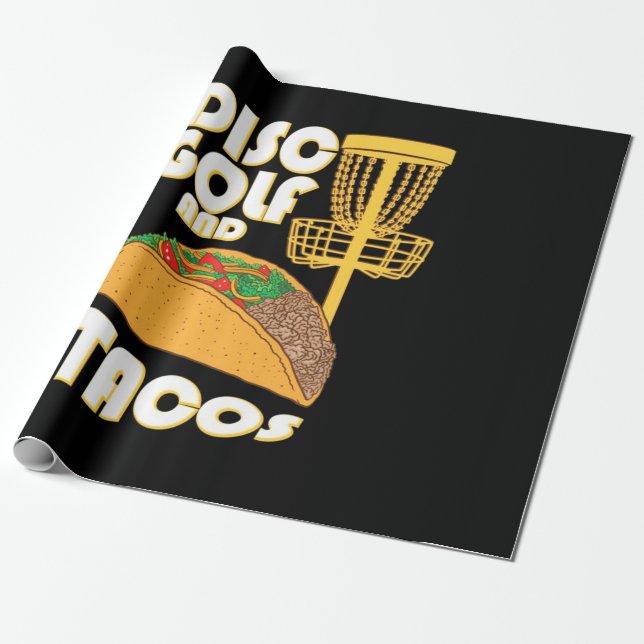 Disk Golf und Tacos Geschenkpapier (Ungerollt)