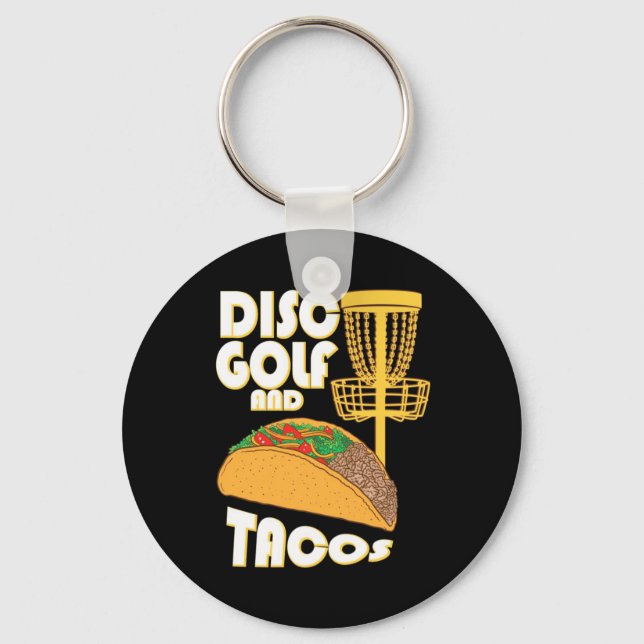 Disk Golf und Tacos Schlüsselanhänger (Vorderseite)