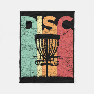 Disk Golf Vintag Frolf Retro Disk Golf Player Fleecedecke