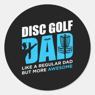 Disk Golf Vintag Funny Disc Golfing Vater Lover Pl Runder Aufkleber