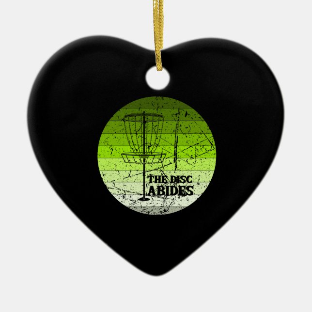 Disk Golf Vintag Keramik Ornament (Vorne)