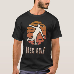 Disk Golf Vintag Retro Classic Sunset Sport T-Shirt