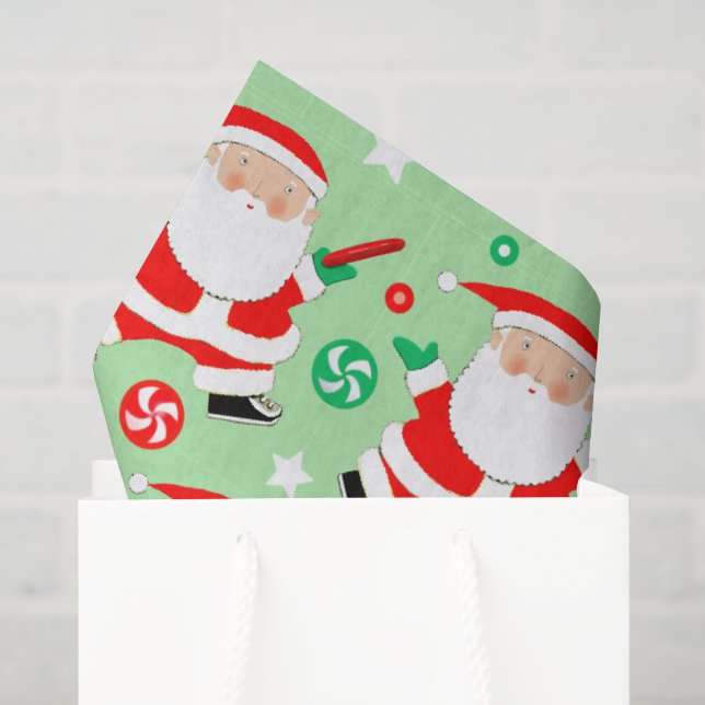 Disk Golf Weihnachtsgeschenk Seidenpapier (Geschenktüte)
