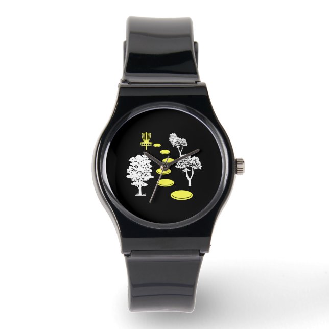 Disk Golf Woods Disk Golfer-Geschenk Armbanduhr (Vorderseite)