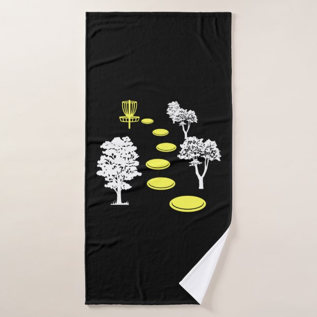 Disk Golf Woods Disk Golfer-Geschenk Badehandtuch (Badehandtuch)