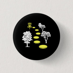 Disk Golf Woods Disk Golfer-Geschenk Button