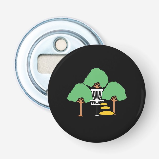 Disk Golf Woods Disk Golfer-Geschenk Flaschenöffner (Vorderseite)