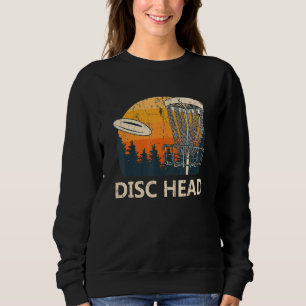 Disk Head Disk Golf Sports Golfer Sport Player Sweatshirt