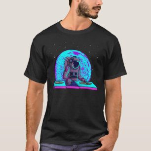 Disk Jockey Astronaut Dj Radio Club Turntablist Mu T-Shirt
