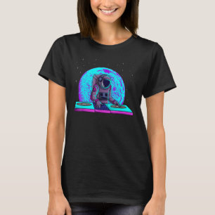 Disk Jockey Astronaut Dj Radio Club Turntablist Mu T-Shirt