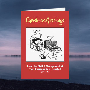 Disk Jockey oder DJ Christmas Card Feiertagskarte