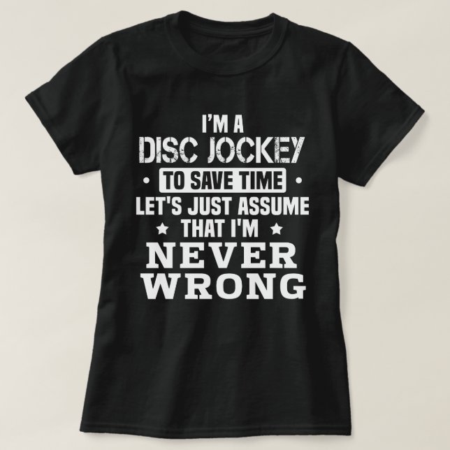 Disk Jockey T-Shirt (Design vorne)