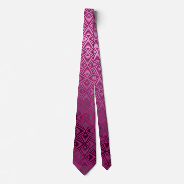 Disk Pattern 02B.Gray B Pink BG Krawatte (Vorderseite)