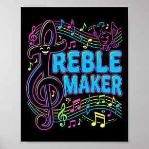 Diskantmacher Lustiges Musik-Pun-Shirt Chor Nd Gee Poster